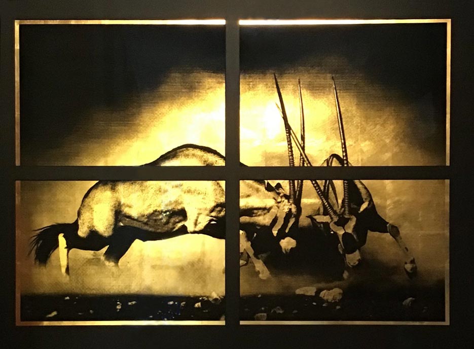 oryx fight-duel-combat d'oryx-artwork-gold-oryx