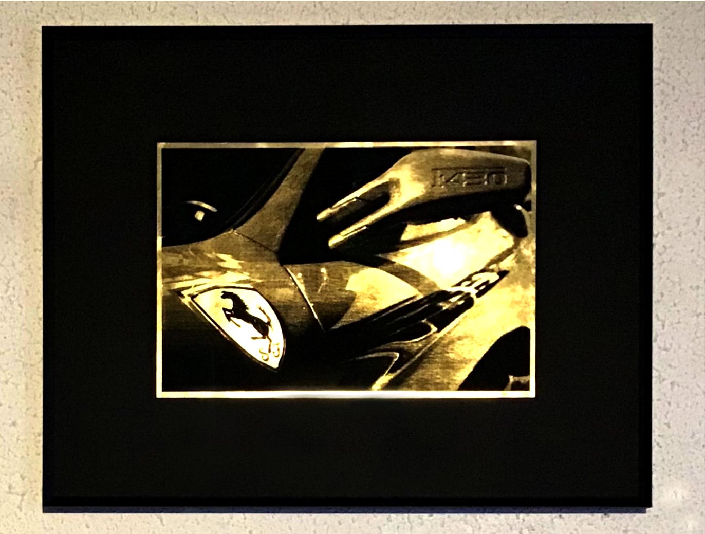 ferrari-crest-wing-artwork-gold-rétroviseur-mirror