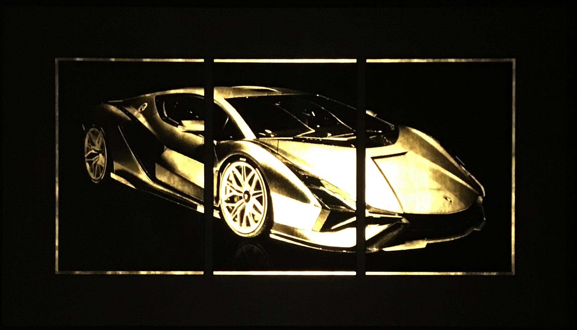 lamborghini sian-siàn-supercar-artwork-gold